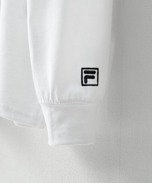 ZIP FIVE(ジップファイブ)/筆記体刺繍＆韓国風＆花刺繍ロゴ長袖Tシャツ/img03