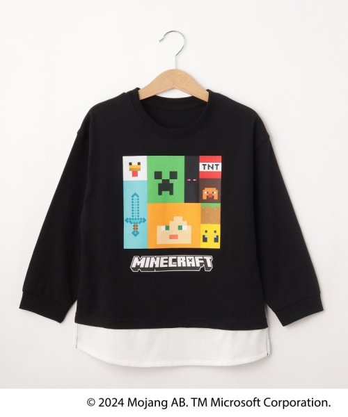 SHOO・LA・RUE(Kids) (シューラルーキッズ)/【マインクラフト】レイヤード風ロンT/img03