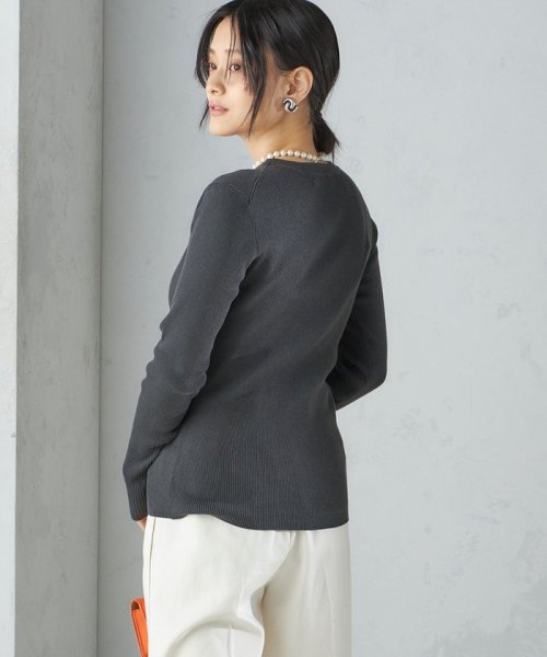 SHIPS WOMEN(シップス　ウィメン)/〈手洗い可能〉綿 ナイロン 袖 フレア クルーネック リブ ニット 24SS ◇/img41