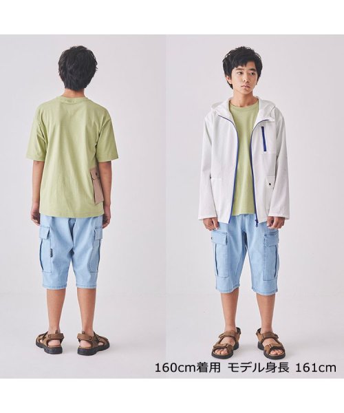 【子供服】 Daddy Oh Daddy (ダディオダディ) ストレッチデニム6分丈ハーフパンツ 140cm～160cm V33103 人気・おすすめ｜使いやすい・旅行におすすめ セール中 全国発送 国内発送対応