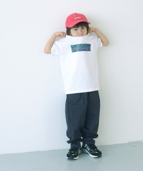 green label relaxing （Kids）(グリーンレーベルリラクシング（キッズ）)/【別注】＜WILD THINGS＞ボックスロゴ Tシャツ 110－130cm/img01