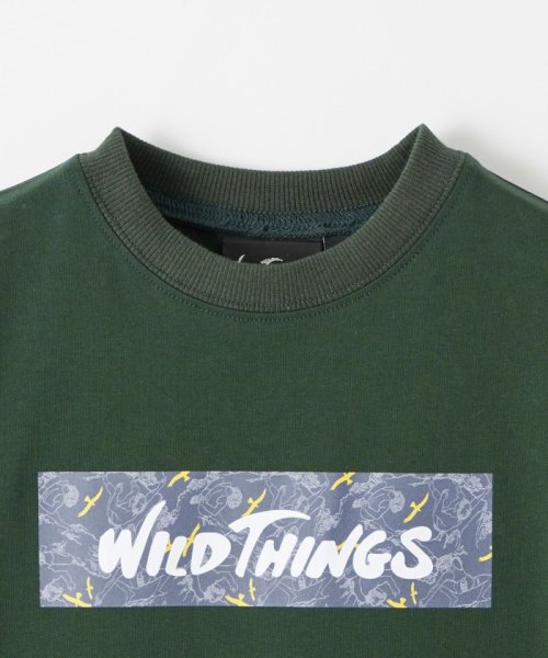 green label relaxing （Kids）(グリーンレーベルリラクシング（キッズ）)/【別注】＜WILD THINGS＞ボックスロゴ Tシャツ 110－130cm/img09