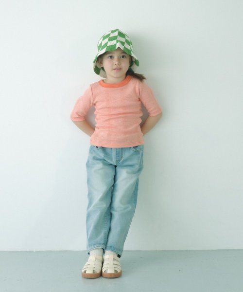 green label relaxing （Kids）(グリーンレーベルリラクシング（キッズ）)/【別注】＜Robert P. Miller＞5分袖 Tシャツ 100－130cm/img01