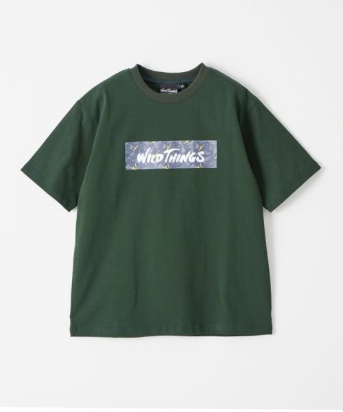 green label relaxing （Kids）(グリーンレーベルリラクシング（キッズ）)/【別注】＜WILD THINGS＞ボックスロゴ Tシャツ 140－160cm/img02