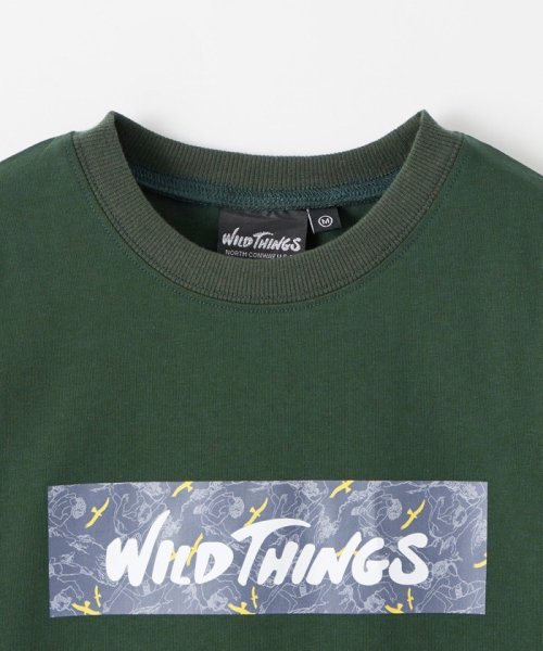 green label relaxing （Kids）(グリーンレーベルリラクシング（キッズ）)/【別注】＜WILD THINGS＞ボックスロゴ Tシャツ 140－160cm/img04