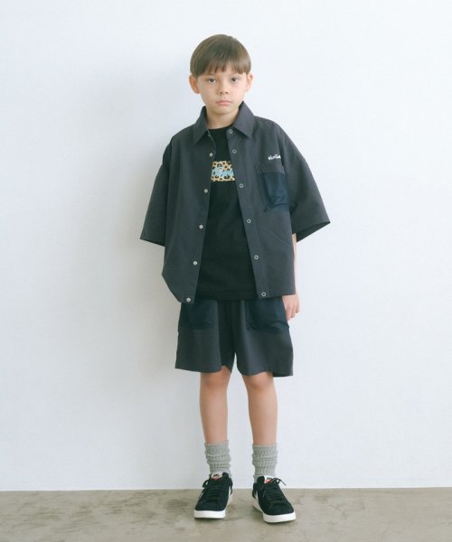 green label relaxing （Kids）(グリーンレーベルリラクシング（キッズ）)/【別注】＜WILD THINGS＞ギャザーリング ショートパンツ 140－160cm/img01