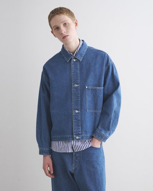 【UNIONWEAR】WORK JACKET 001D UNIONWEAR WORK JACKET 001D ワークジャケット インディゴ 同色ステッチ