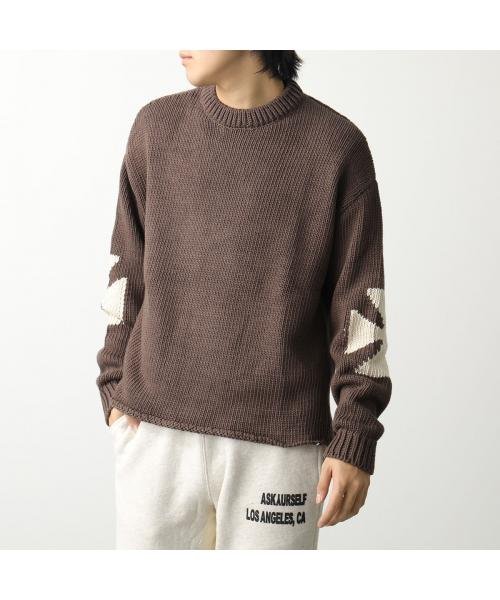 ASKYURSELF ニット CHUNKY CROSS KNIT クロス ニット CHUNKY CROSS KNIT クルーネック