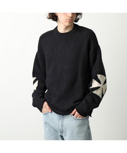 ASKYURSELF ニット CHUNKY CROSS KNIT クロス ニット CHUNKY CROSS KNIT クルーネック
