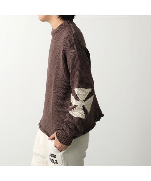 ASKYURSELF ニット CHUNKY CROSS KNIT クロス ニット CHUNKY CROSS KNIT クルーネック
