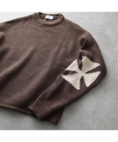 ASKYURSELF ニット CHUNKY CROSS KNIT クロス ニット CHUNKY CROSS KNIT クルーネック