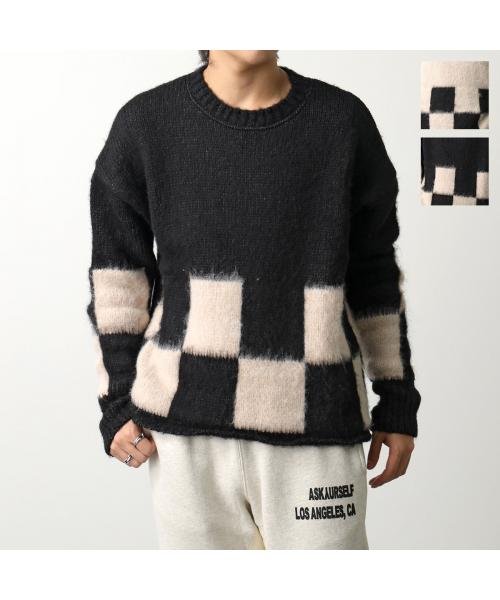 askyurself(アスクユアセルフ)/ASKYURSELFニット BRUSHED CHECKERED KNIT/img01