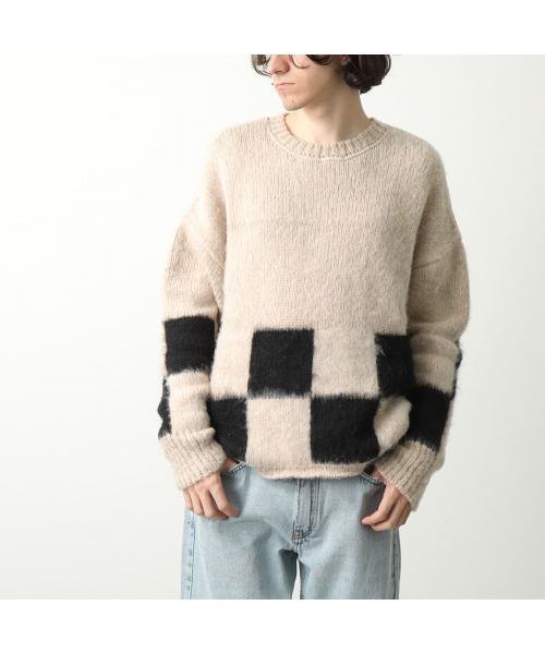 askyurself(アスクユアセルフ)/ASKYURSELFニット BRUSHED CHECKERED KNIT/img03