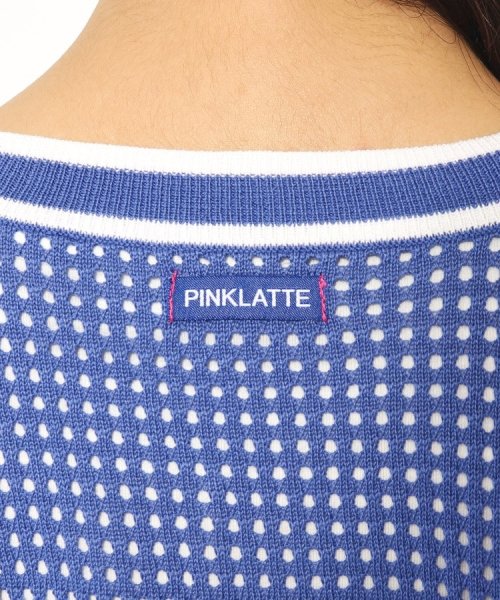 PINK-latte(ピンク　ラテ)/【ニコラ4月号掲載】〈2点SET・洗える〉ユニフォームデザインニットチュニック/img23