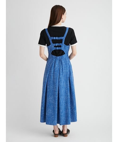 【限定サイズ】ツイードフレアジャンパースカート 予めご了承ください