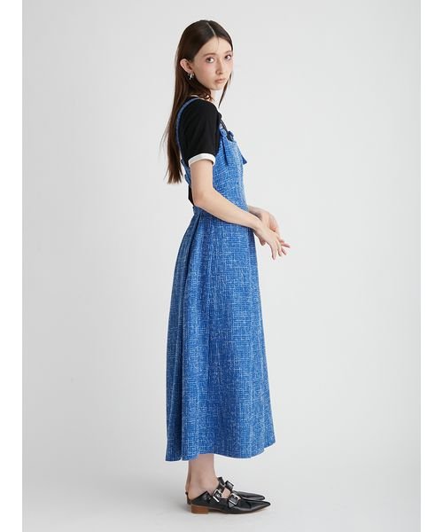 【限定サイズ】ツイードフレアジャンパースカート 予めご了承ください