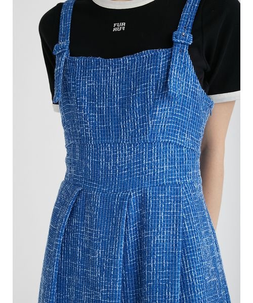 【限定サイズ】ツイードフレアジャンパースカート 予めご了承ください