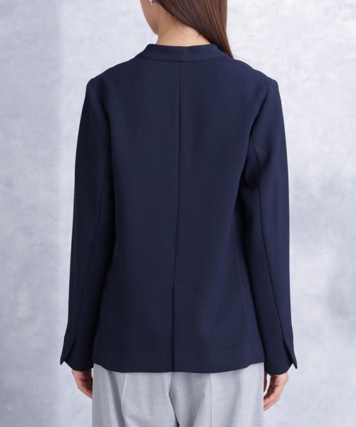 デイリーファンクション ラペルレスジャケット(セットアップ可） デイリーファンクション 羽織としてさらっとラフに着回しやすいデザイン