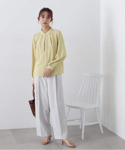 N Natural Beauty Basic(エヌナチュラルビューティベーシック)/スタンドカラーフロントタックブラウス 24SS/img36