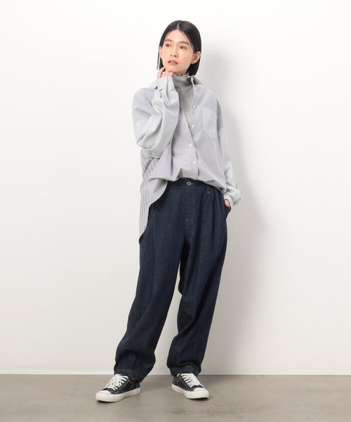 ONIGIRI(おにぎり)/ストライプコンビシャツ/img01