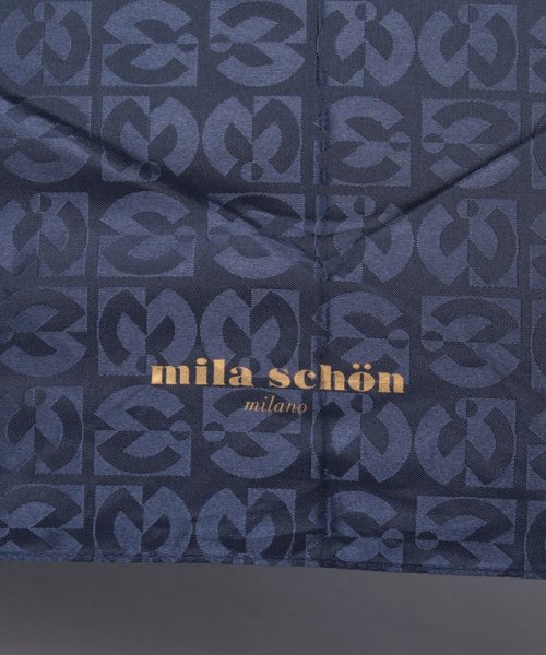 mila schon(ミラ・ショーン)/折りたたみ傘　ロゴジャガード/img04