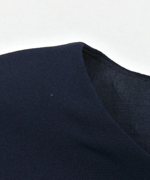 【日本製】レース袖付きジョーゼットワンピース(90~140cm) ショコラ