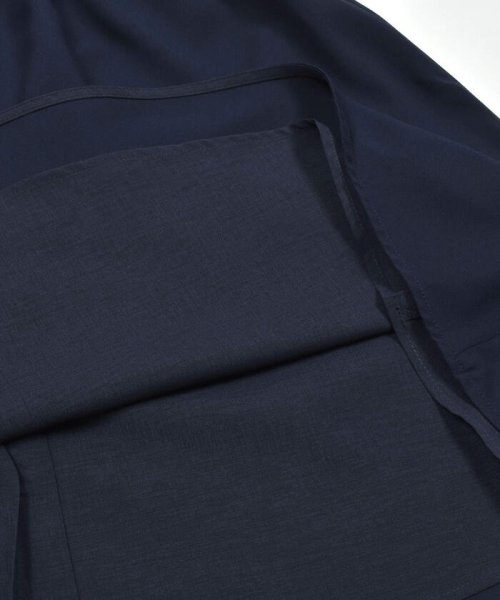 【日本製】レース袖付きジョーゼットワンピース(90~140cm) ショコラ