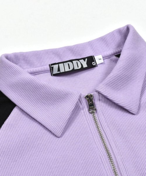 ZIDDY(ジディー)/【 ニコ☆プチ 掲載 】バイカラーダブルオープンジッパーラグランTシャツ(130/img14
