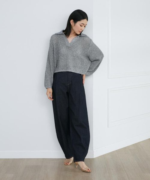 INED(イネド)/《SUPERIOR CLOSET》ミッドライズワイドタック別注デニム《Healthy DENIM》/img03