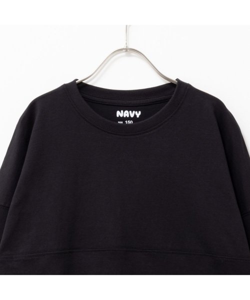 MAC HOUSE(kid's)(マックハウス（キッズ）)/NAVY ネイビー USコットン100％ きりかえ 長袖 ロンT MABG23244/img09