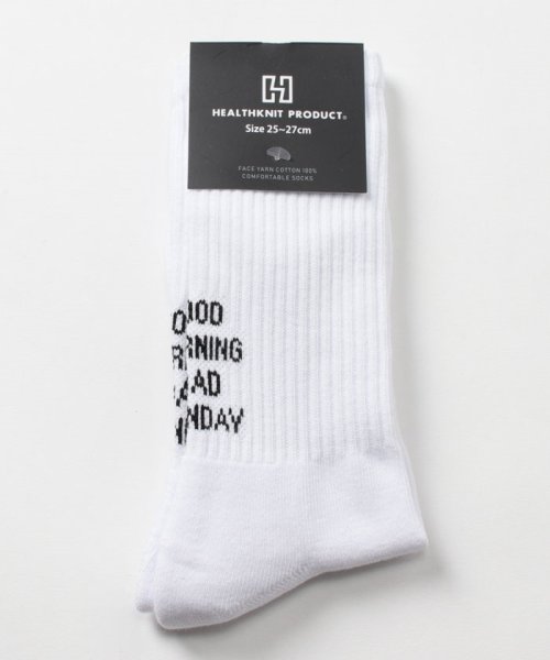 healthknit(ヘルスニット)/【Healthknit Product / ヘルスニットプロダクト】HEEL MESSAGE LONG SOCKS ハイソックス 靴下 182－3375HKP/img19