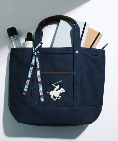 BEVERLY HILLS POLO CLUB(ビバリーヒルズポロクラブ)/【BEVERLY HILLS POLO CLUB】バッグ キャンパストート トートバッグ トート 刺繍 A4収納可 通勤 通学 ワンポイント BH1008N/img06