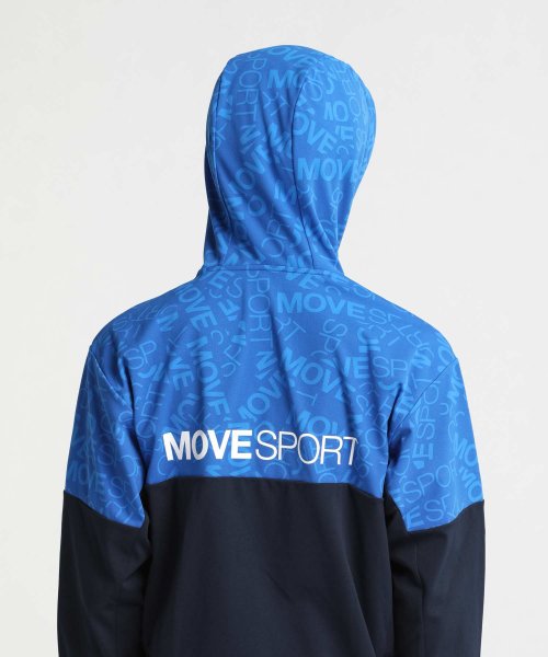 MOVESPORT(ムーブスポーツ)/S.F.TECH ロゴ総柄 バックロゴ フルジップフーディー/img21