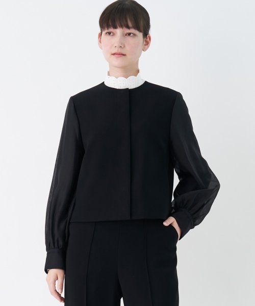 LANVIN COLLECTION(ランバンコレクション（レディス）)/ノーカラージャケット/img01