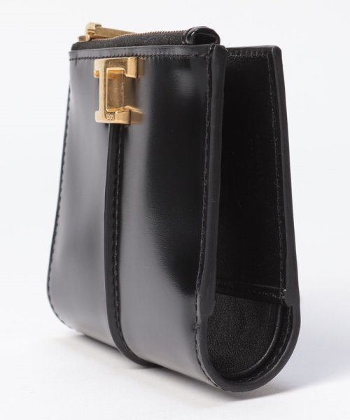 【TODS】トッズ T タイムレス レザー コンパクトウォレット XAWTSKB0400KET 