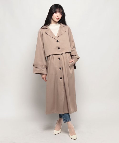 OLIVE des OLIVE(オリーブデオリーブ)/【24SS】マルチ2WAYトレンチコート　アウター　コート　トレンチコート　２WAY　春/img32