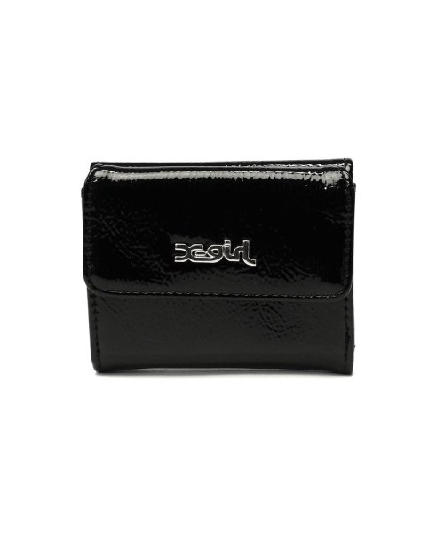 X-girl(エックスガール)/エックスガール 財布 X－girl 三つ折り財布 コンパクト ミニ財布 FAUX PATENT LEATHER MINI WALLET 105234054005/img03