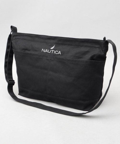 AMS SELECT(エーエムエスセレクト)/NAUTICA ノーティカ 12オンス 大容量 帆布 ビッグショルダーバッグ 通勤 通学 旅行 キャンバス メンズ レデイース/img12