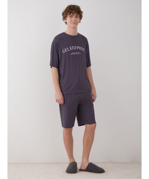 GELATO PIQUE HOMME(GELATO PIQUE HOMME)/【HOMME】レーヨンロゴTシャツ/img02