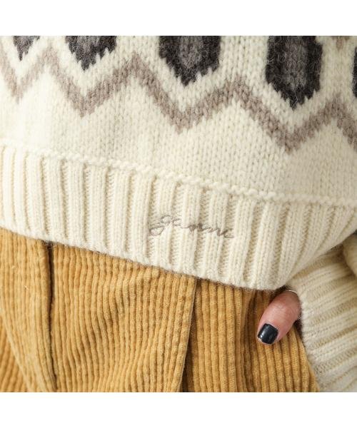 GANNI(ガニー)/GANNI セーター Chunky Graphic Wool Cropped K2011 K2042 2633/img07