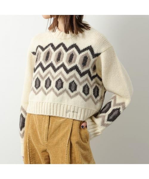 GANNI(ガニー)/GANNI セーター Chunky Graphic Wool Cropped K2011 K2042 2633/img08
