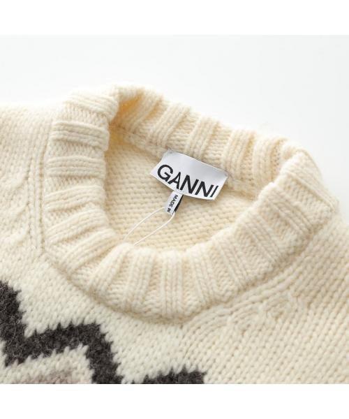 GANNI(ガニー)/GANNI セーター Chunky Graphic Wool Cropped K2011 K2042 2633/img11