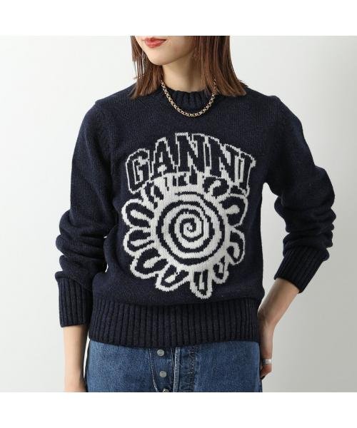 GANNI(ガニー)/GANNI セーター Graphic O－neck Pullover Flower K1966 2562/img01