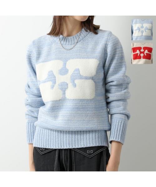 GANNI(ガニー)/GANNI ニット Graphic O－neck Pullover Butterfly セーター/img01