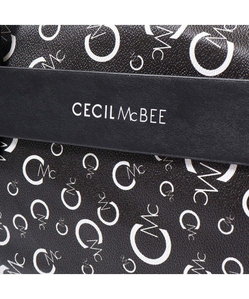 CECIL McBEE(セシルマクビー)/セシルマクビー CECIL McBEE バッグ ボストンバッグ ショルダー レディース Lサイズ モノグラム MONOGRAM SERIES ブラック ホワイト/img13