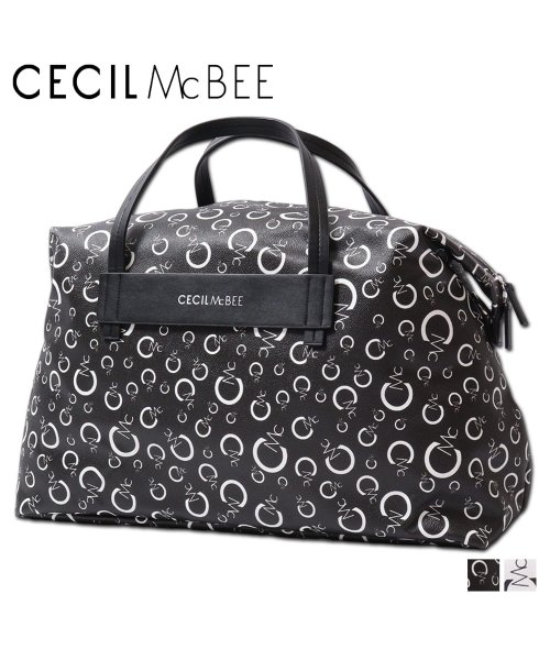 CECIL McBEE(セシルマクビー)/セシルマクビー CECIL McBEE バッグ ボストンバッグ ショルダー レディース Lサイズ モノグラム MONOGRAM SERIES ブラック ホワイト/img18