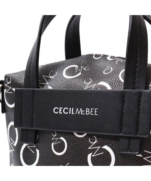 CECIL McBEE(セシルマクビー)/セシルマクビー CECIL McBEE バッグ ショルダーバッグ レディース 斜め掛け モノグラム MONOGRAM SERIES ブラック ホワイト 黒 白 /img13