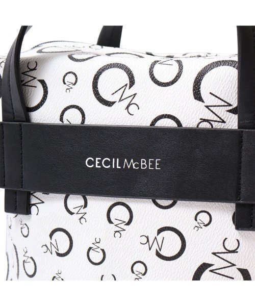 CECIL McBEE(セシルマクビー)/セシルマクビー CECIL McBEE バッグ ハンドバッグ シューズケース 靴 レディース 旅行 モノグラム MONOGRAM SERIES ブラック ホワイ/img08