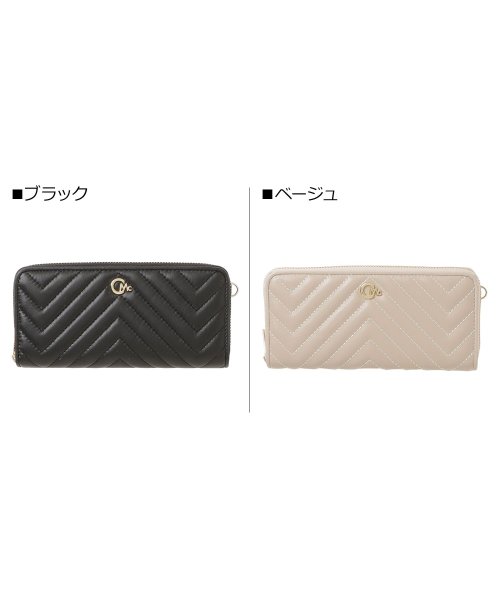 CECIL McBEE(セシルマクビー)/セシルマクビー CECIL McBEE 財布 長財布 レディース ラウンドファスナー キルト QUILT WALLET ブラック ベージュ 黒 CM122092/img01