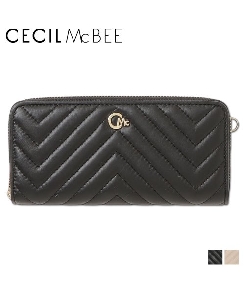 CECIL McBEE(セシルマクビー)/セシルマクビー CECIL McBEE 財布 長財布 レディース ラウンドファスナー キルト QUILT WALLET ブラック ベージュ 黒 CM122092/img17